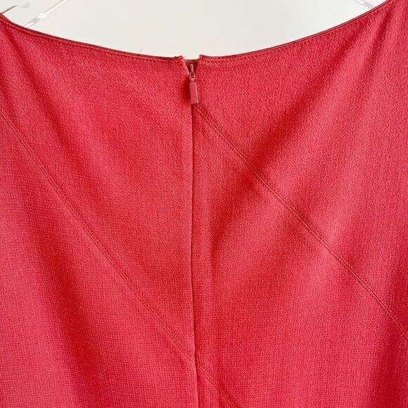 Lafayette 148 Orange Wool Blend Shift Dress Size 18 Career Sleeveless - Picture 6 of 7
